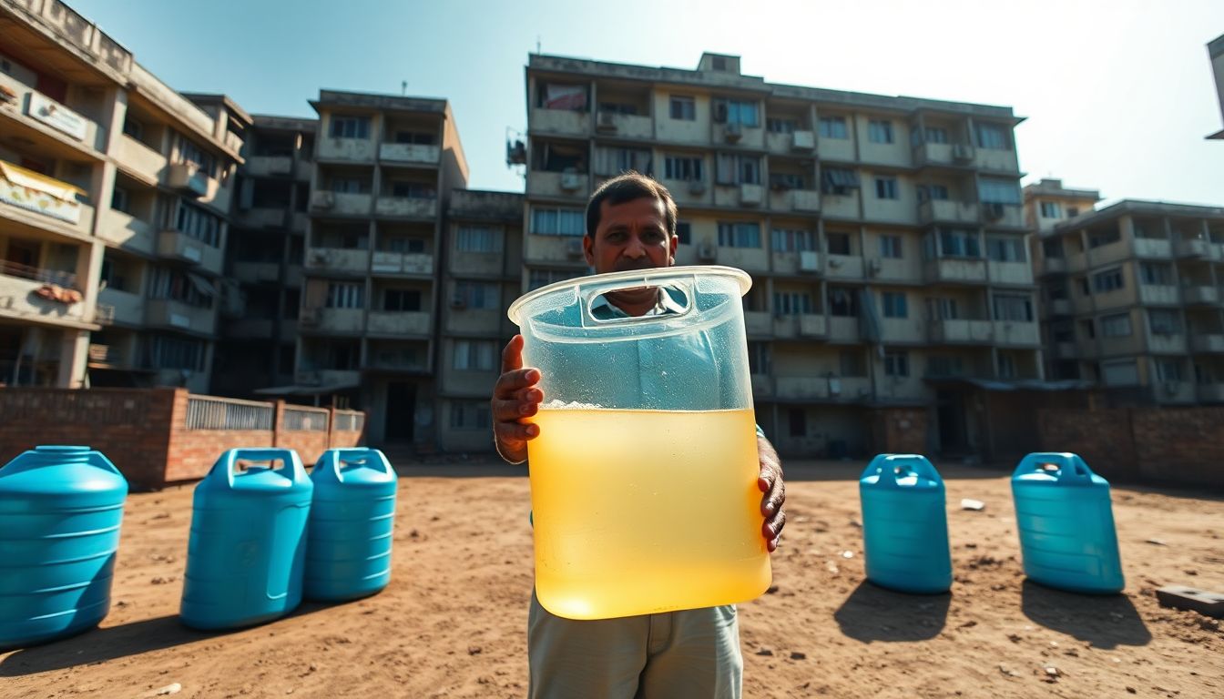 Over 500 Semmancheri TNUHDB Tenement Residents Get Sewage-Contaminated Drinking Water