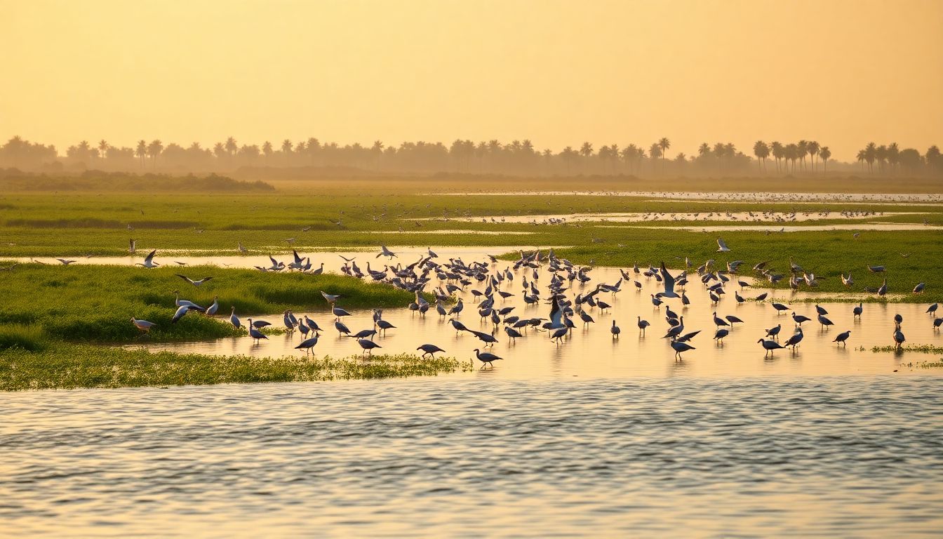 Migratory Birds Arrive Early at Perungulam Wetlands in Thoothukudi