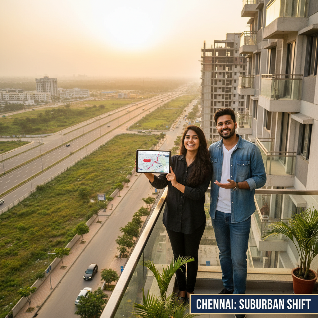 Young Homebuyers in Chennai Shift to Suburbs to Avoid Congested City Centres