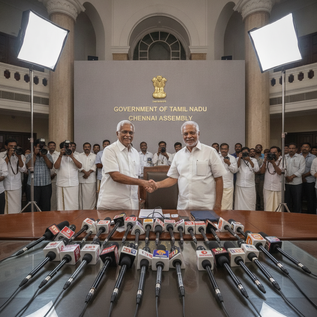 CM Joseph Vijay Allots Vacant Rajya Sabha Seat to Congress in Tamil Nadu