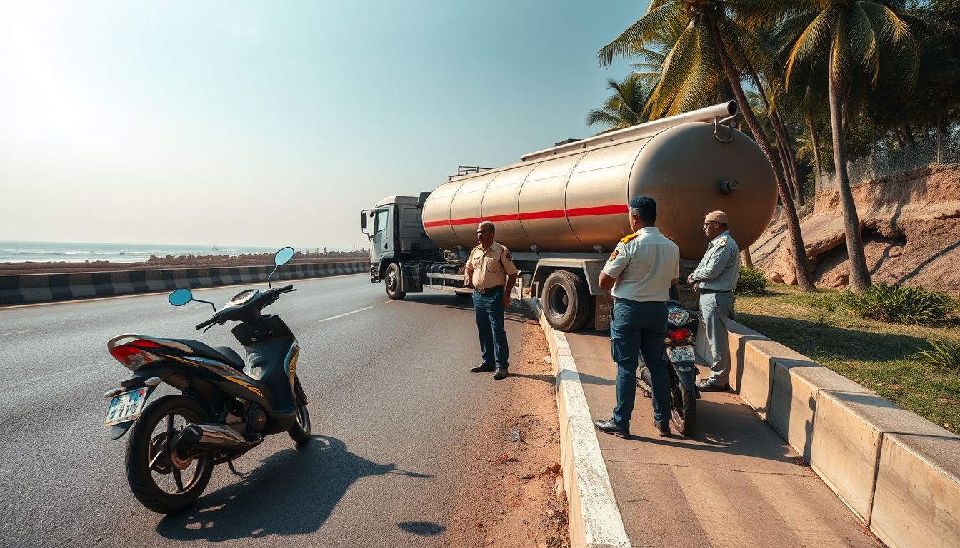 Six-Year-Old Boy Killed After Tanker Hits Two-Wheeler on Ennore Expressway