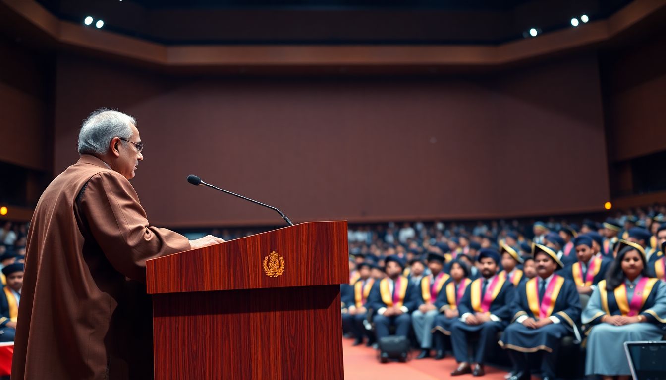 VP C.P. Radhakrishnan Addresses Central University of Tamil Nadu Convocation