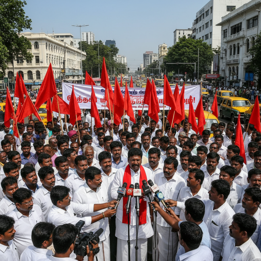 CPI Urges Chief Minister Vijay to Focus on Law and Order on War Footing