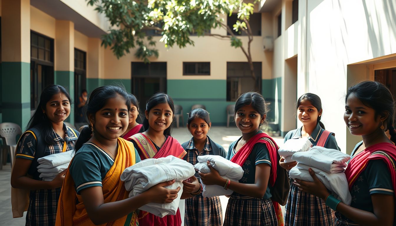 Uniforms Distributed to Students at Royapettah Chennai Higher Secondary School