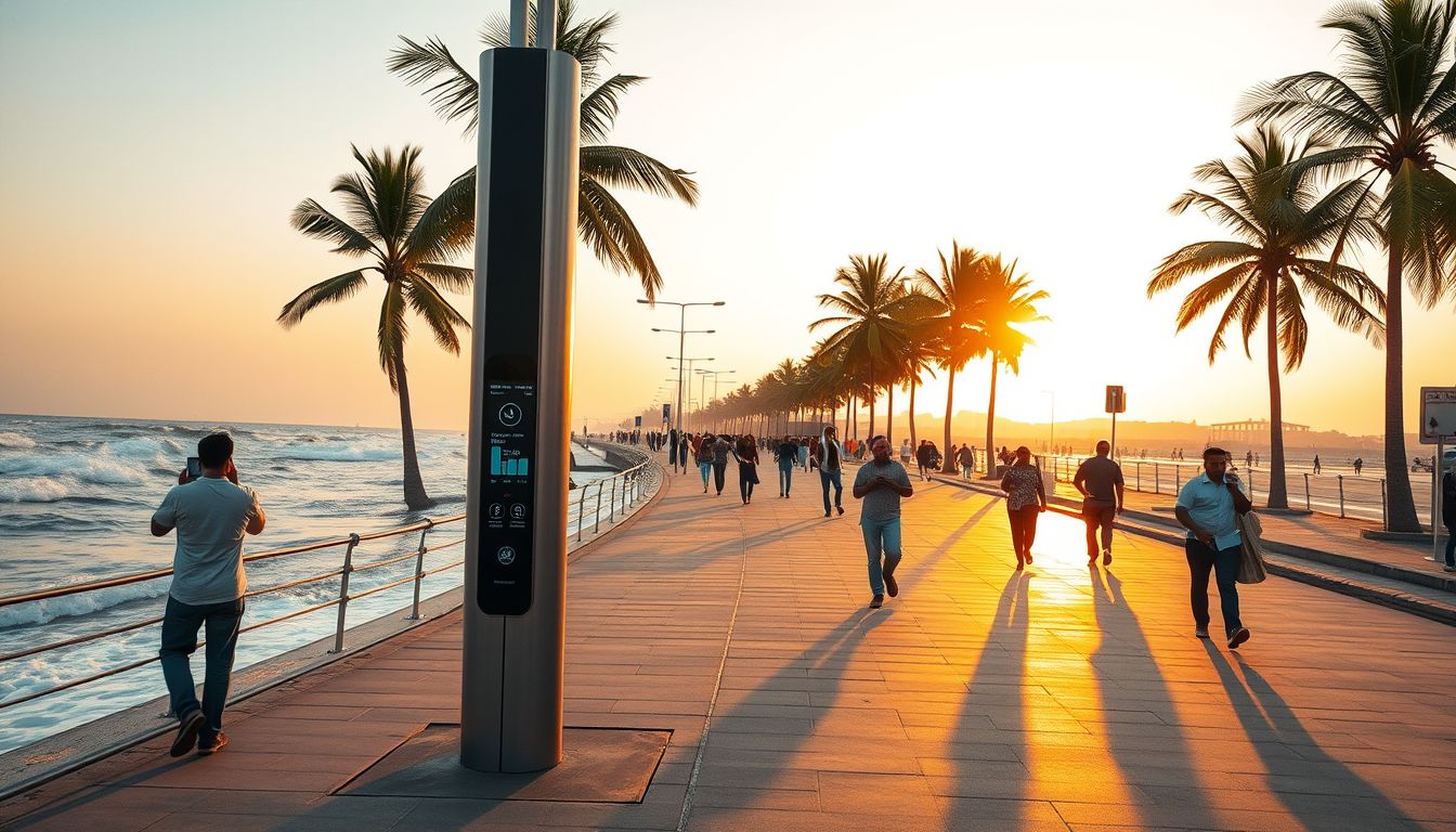 GCC to Install 120 New Free Wi-Fi Smart Poles Across Chennai Beaches