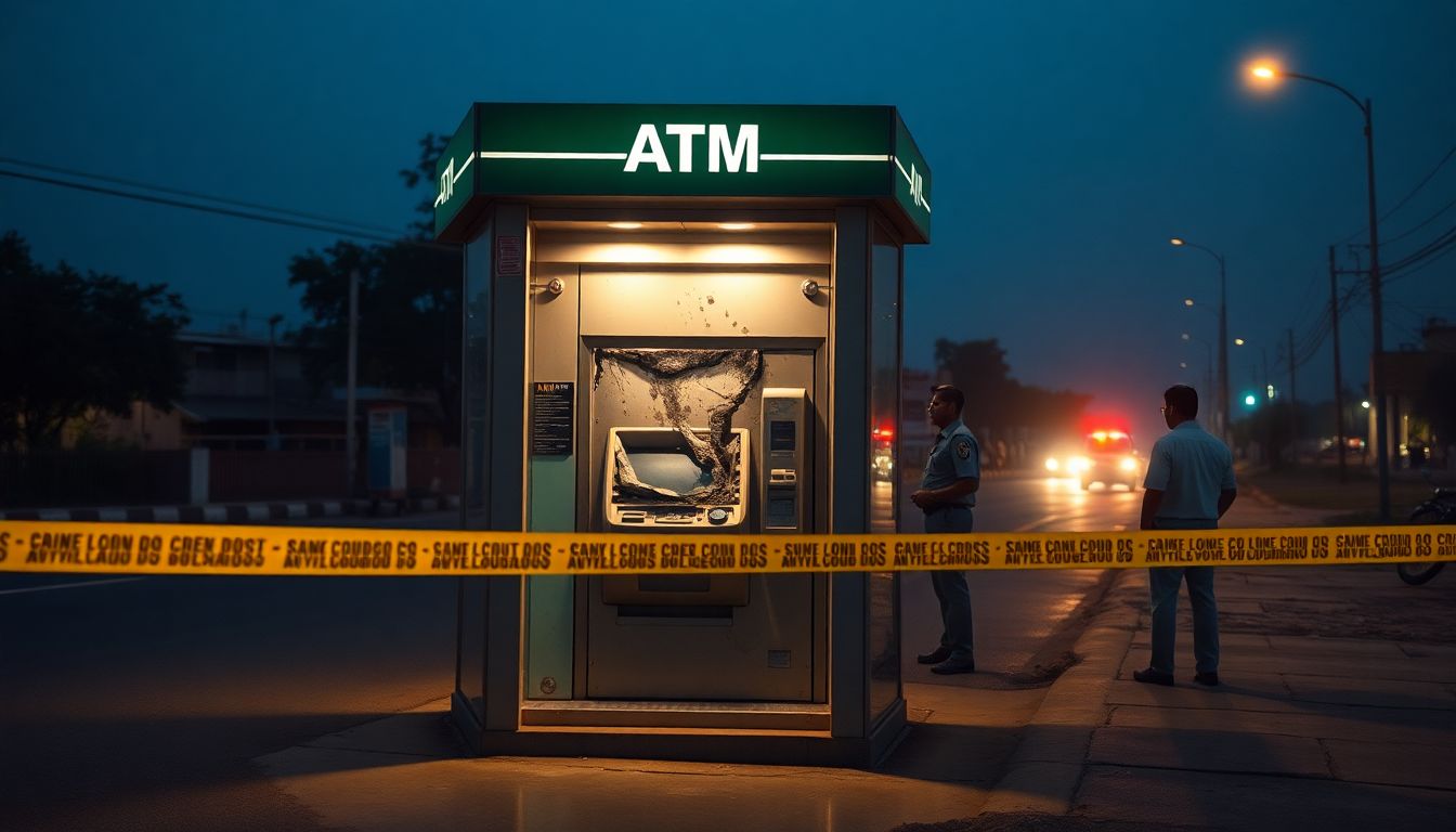 Masked Man Cuts Open ATM Cash Box, Flees With Rs 9 Lakh Near Pudupedu