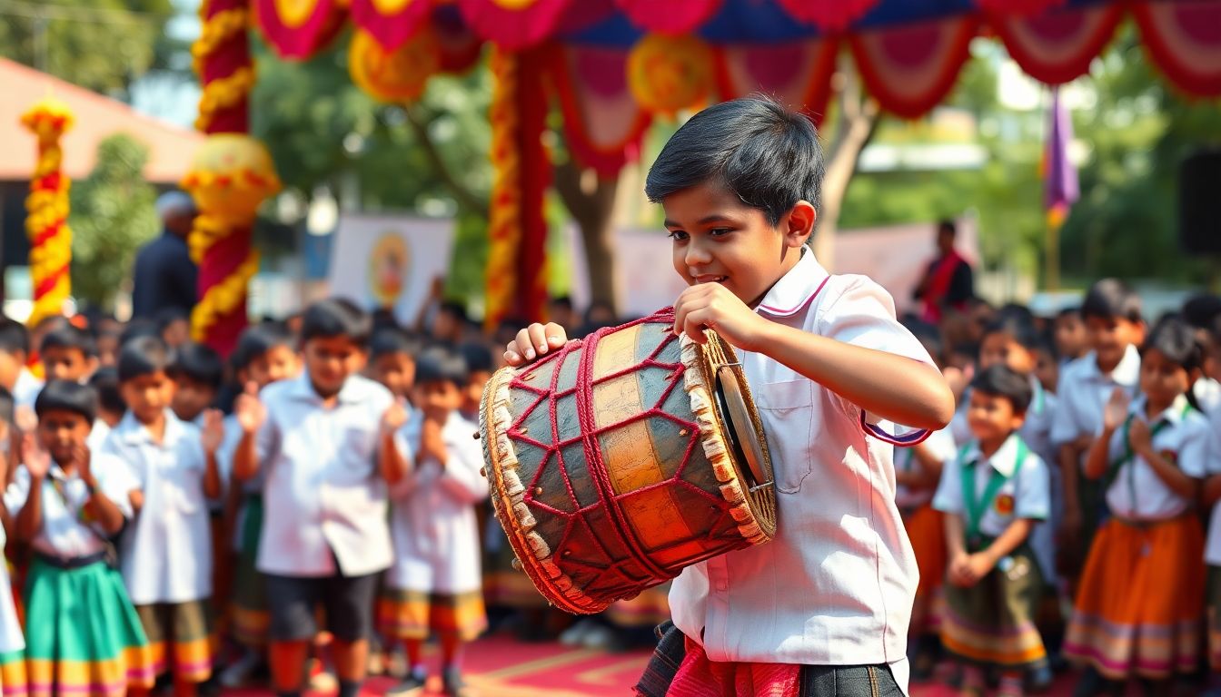 Folk Percussion And Sand Sculpting Added To School Kalai Thiruvizha Arts Festival