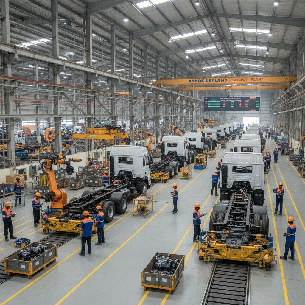 Ashok Leyland Q1 Net Profit Rises to Rs 609 Crore as Revenue Climbs 10%