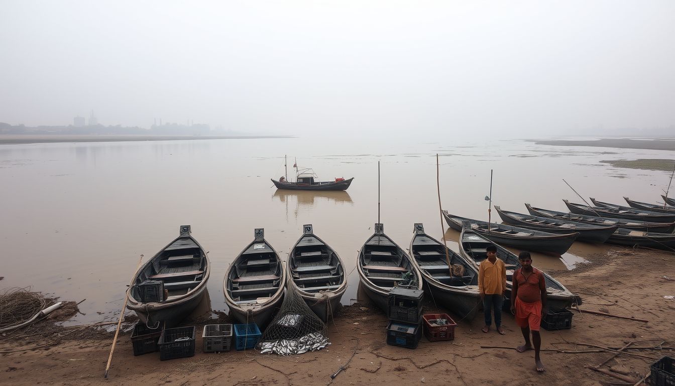 Ennore Fisherfolk Halt Work in Kosasthalaiyar River After Mass Fish Kill