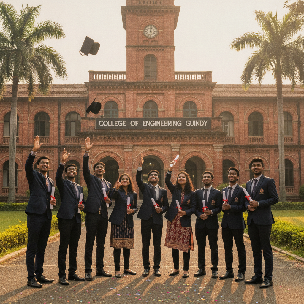 Four CEG Guindy PG Civil Engineering Courses Achieve 100 Percent Placement