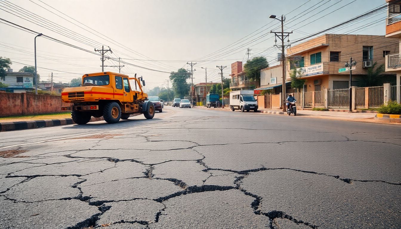 Bitumen Cost Surges Stall Relaying of Damaged Roads in Anna Nagar and Chennai