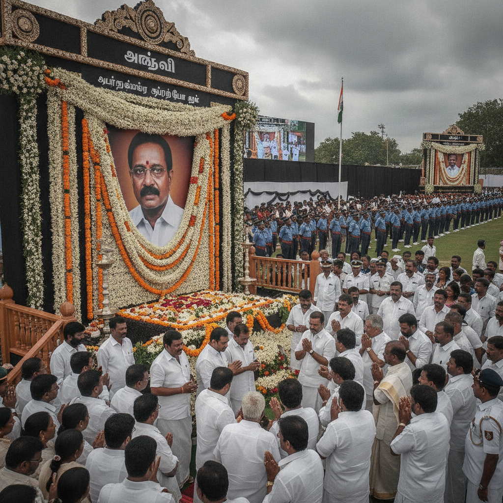 Raadhika Sarathkumar Intervenes to Defuse Family Dispute at Bharathiraja Funeral