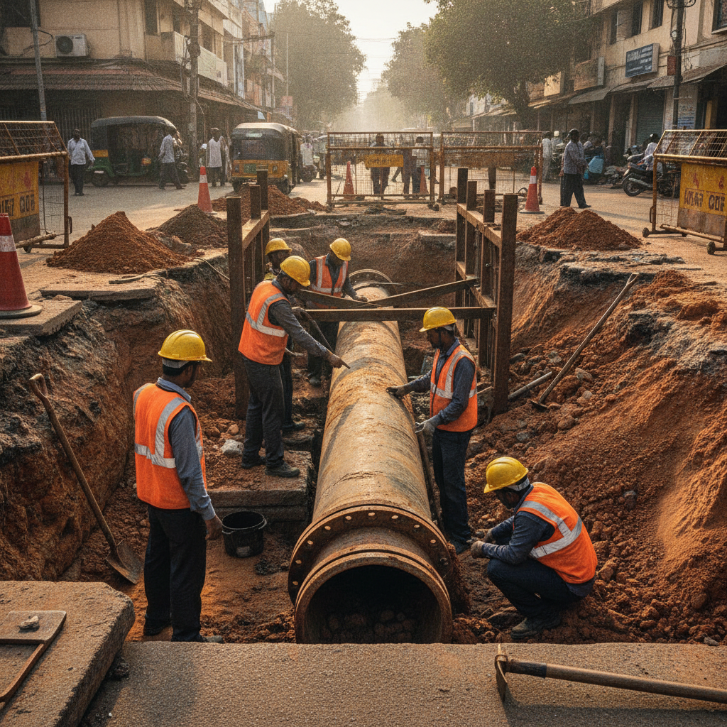 Velachery residents petition Chennai Metrowater to replace ageing pipelines