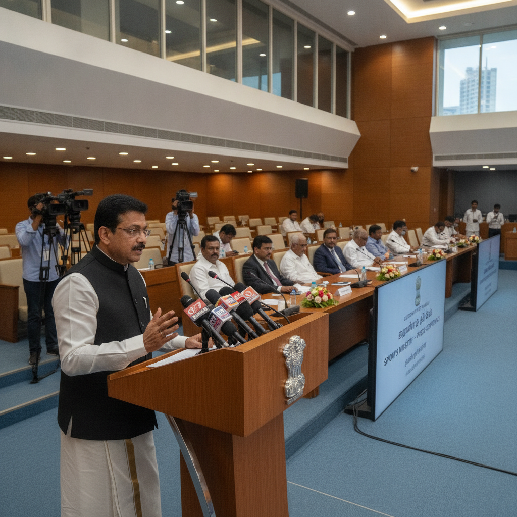 Tamil Nadu Sports Minister Aadhav Arjuna Urges Centre to Host 2029 National Games