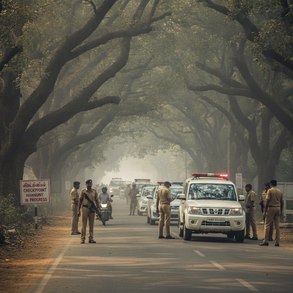 Police Hunt Eleven Escaped Inmates After Assault and Robbery Near Chengalpattu