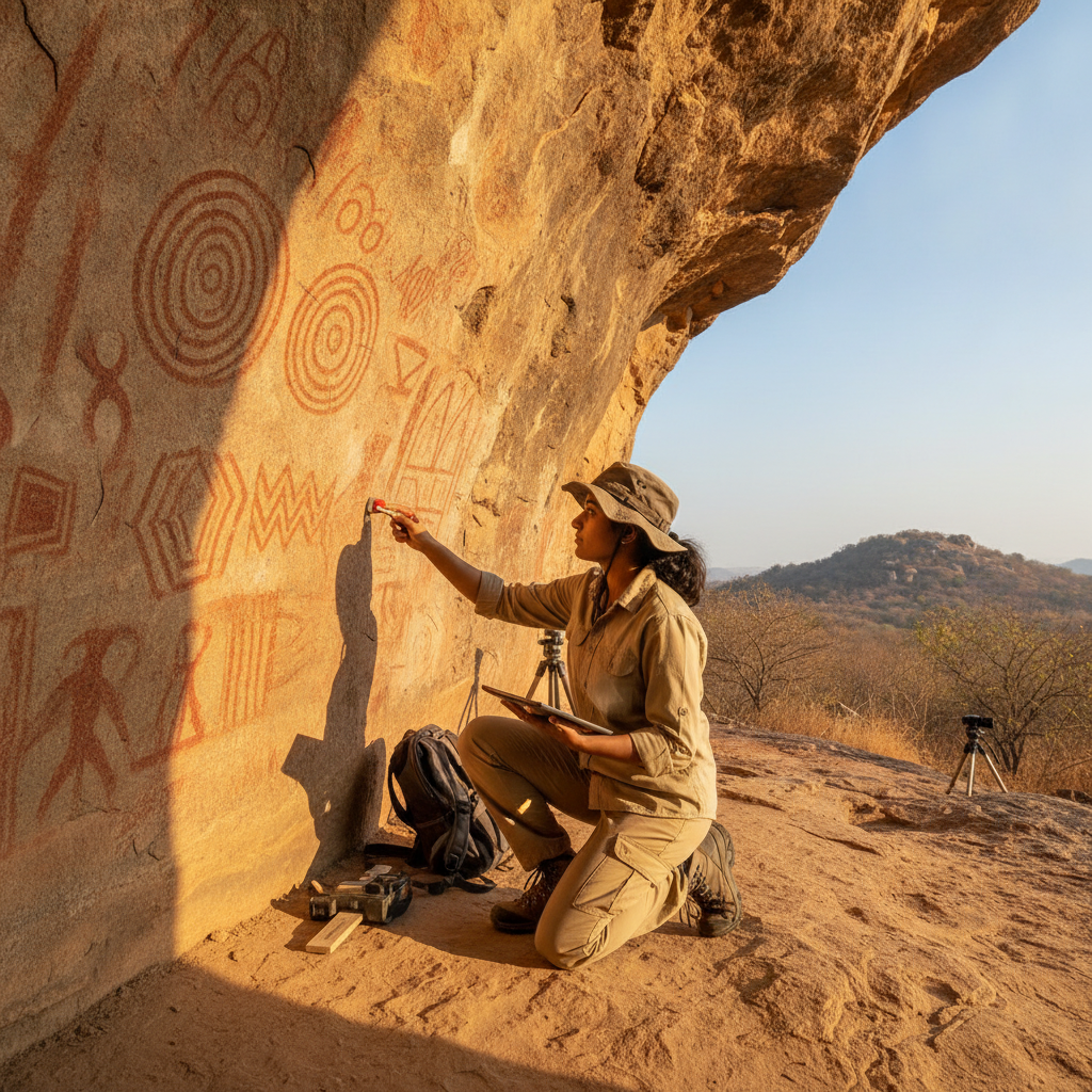 University of Madras student finds pre-historic tools and rock art near Coimbatore