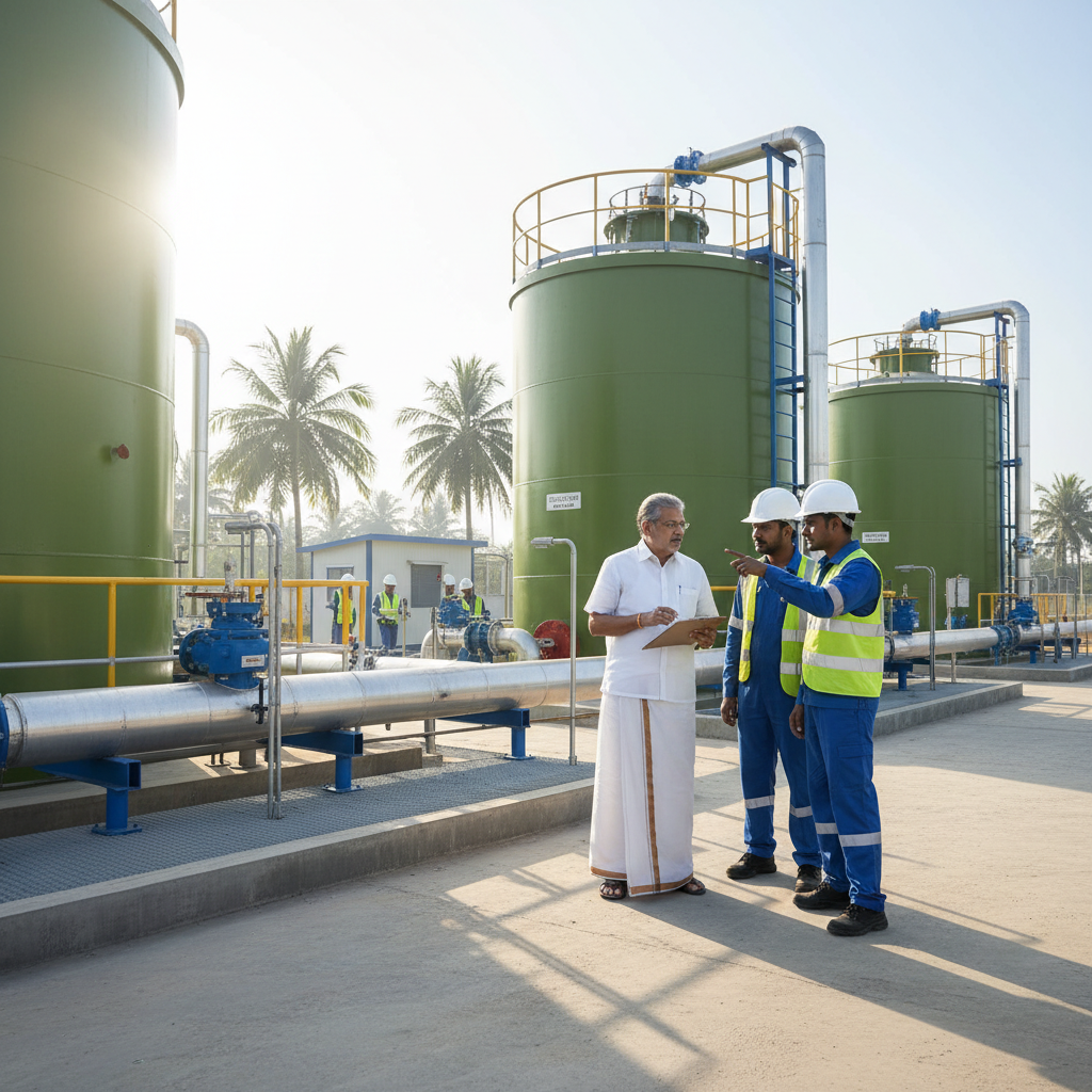 Chennai Corporation Commissioner Inspects Biogas Plants in Madhavaram and Anna Nagar