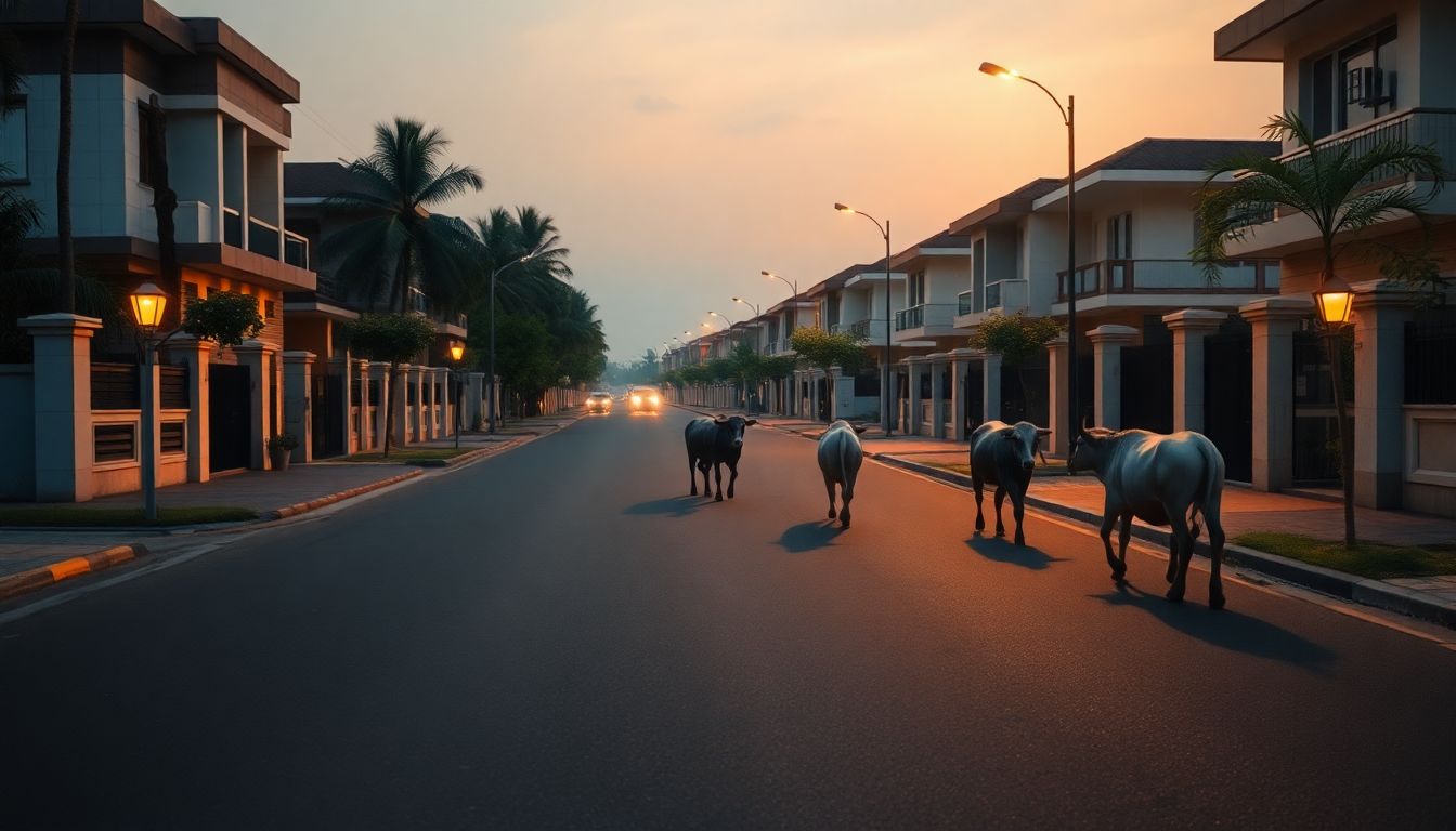 Manapakkam Residents Urge GCC Action Against Stray Cattle in Marvel Riverview County