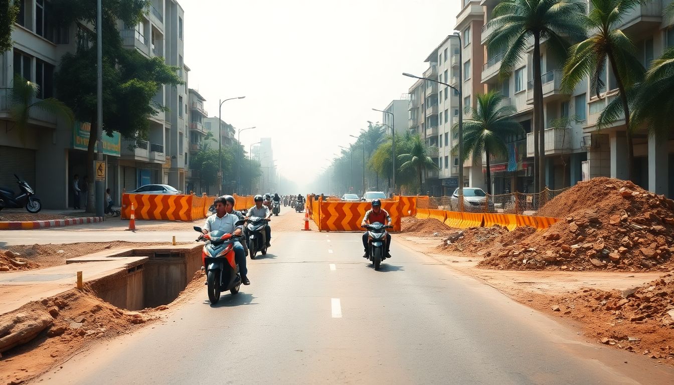 ADB-Funded Storm Water Drain Project on Korattur East Avenue Road Faces Delays