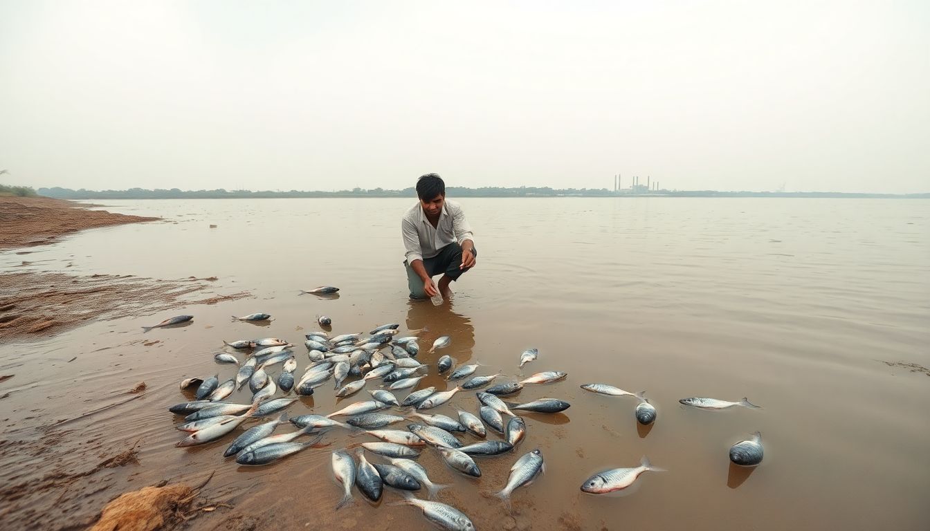 TNPCB Suspects Sewage Contamination After Mass Fish Death in Ennore